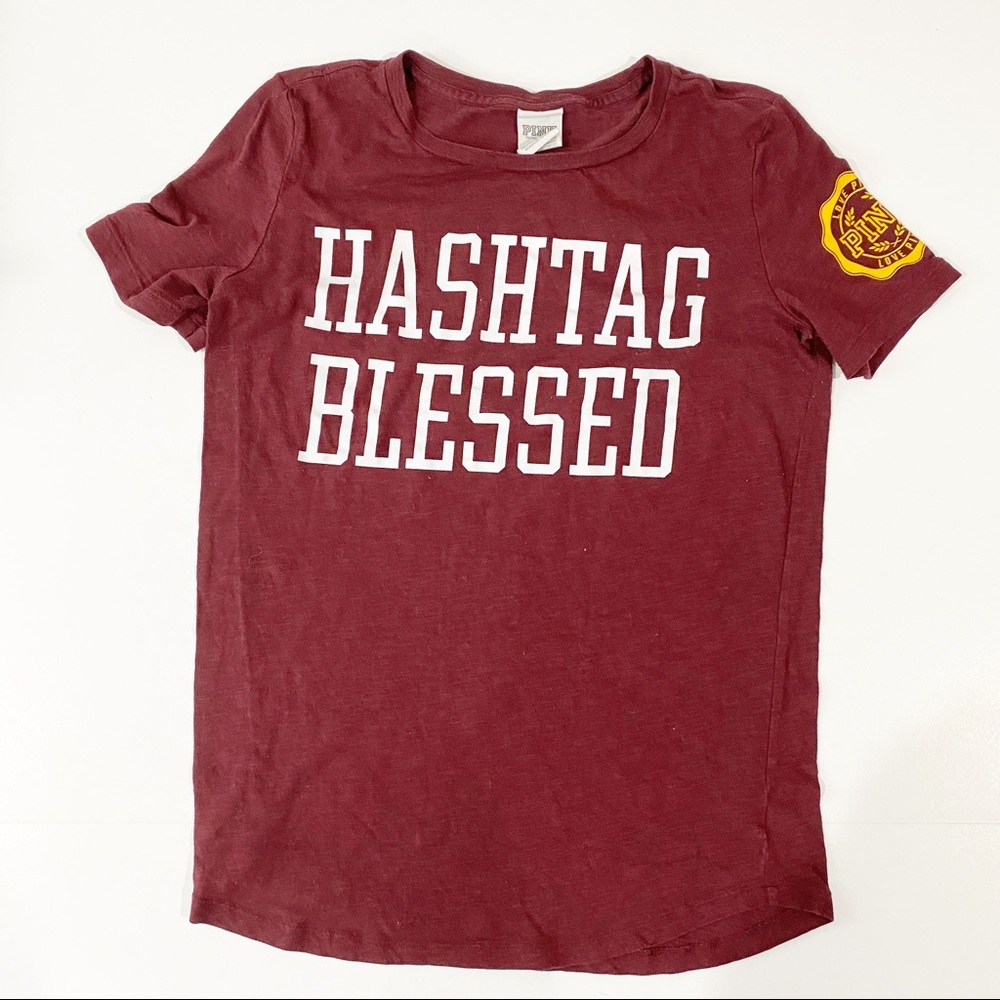 Victoria Secret Pink Hashtag Blessed Top Size S